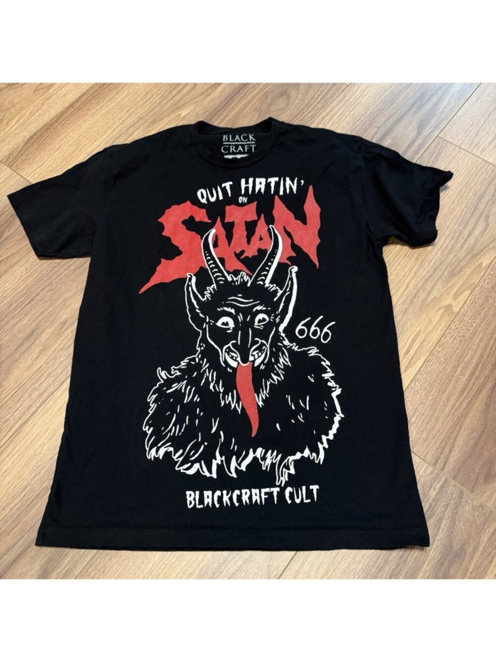 BlackCraft Cult T Shirt Black Short Sleeve Goth Short Sleeve Size III 3 Large